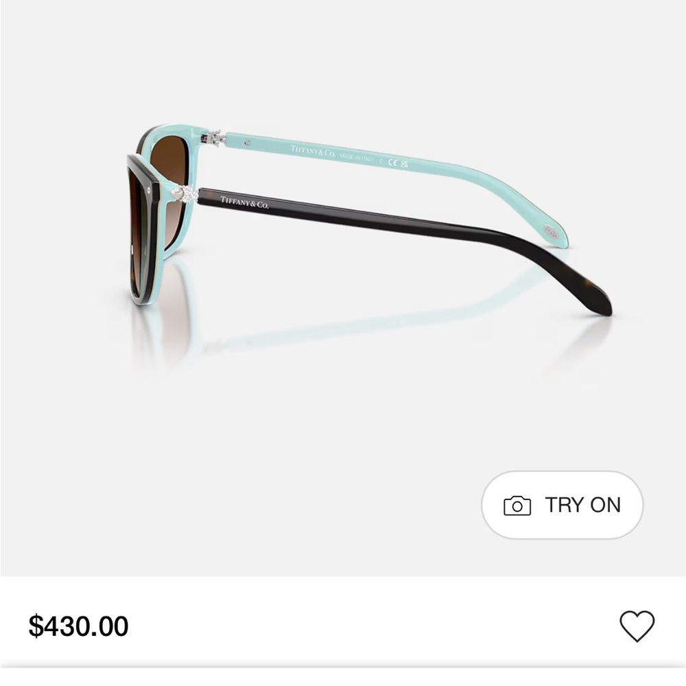 Tiffany & Co. Havana Brown Gradient Sunglasses with Tiffany Blue Accents! New 😎 - Picture 4 of 16